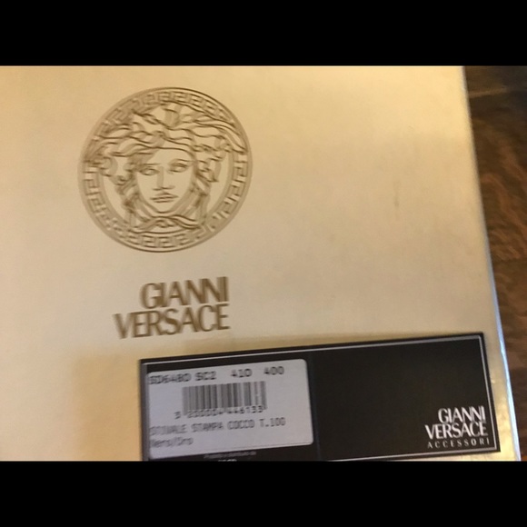 Gianni Versace Stivale Stampa Cocco Tall Boots in Nero/Croc Size 40 T.100 - Picture 14 of 14